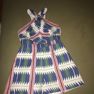 Tribal print romper
